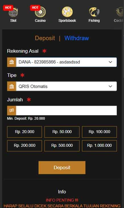 cara deposit Jepebot Link Alternatif